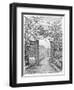 Charles Darwin in the Sand Walk at Down House, C1870-null-Framed Giclee Print