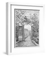 Charles Darwin in the Sand Walk at Down House, C1870-null-Framed Giclee Print