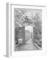 Charles Darwin in the Sand Walk at Down House, C1870-null-Framed Giclee Print