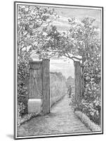 Charles Darwin in the Sand Walk at Down House, C1870-null-Mounted Giclee Print