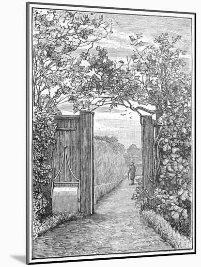 Charles Darwin in the Sand Walk at Down House, C1870-null-Mounted Giclee Print