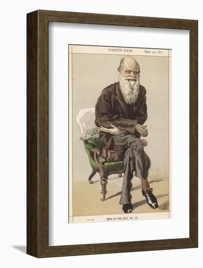 Charles Darwin Naturalist-Spy (Leslie M. Ward)-Framed Photographic Print