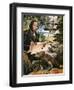 Charles Darwin on the Galapagos Islands-Andrew Howat-Framed Premium Giclee Print