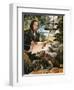 Charles Darwin on the Galapagos Islands-Andrew Howat-Framed Premium Giclee Print