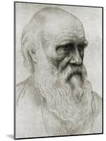 Charles Darwin - portrait-Alphonse Legros-Mounted Giclee Print