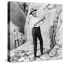 Charles Darwin Posing on South American Excursion-null-Stretched Canvas