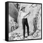 Charles Darwin Posing on South American Excursion-null-Framed Stretched Canvas