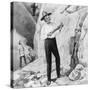 Charles Darwin Posing on South American Excursion-null-Stretched Canvas