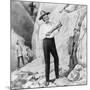 Charles Darwin Posing on South American Excursion-null-Mounted Giclee Print