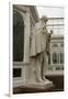 Charles Darwin Statue at Sefton Park Palm House-Michael Nicholson-Framed Premium Photographic Print