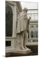 Charles Darwin Statue at Sefton Park Palm House-Michael Nicholson-Mounted Premium Photographic Print