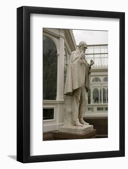 Charles Darwin Statue at Sefton Park Palm House-Michael Nicholson-Framed Photographic Print