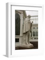 Charles Darwin Statue at Sefton Park Palm House-Michael Nicholson-Framed Photographic Print