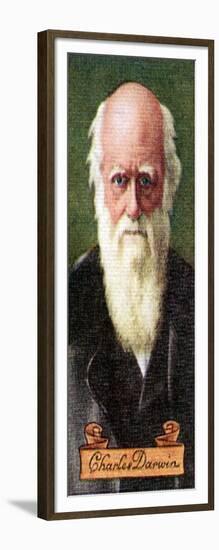 Charles Darwin, taken from a series of cigarette cards, 1935. Artist: Unknown-Unknown-Framed Giclee Print