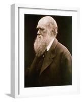 Charles Darwin-Julia Margaret Cameron-Framed Giclee Print