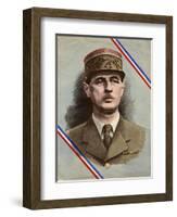 Charles de Gaulle-L. Serre-Framed Photographic Print