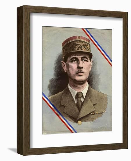 Charles de Gaulle-L. Serre-Framed Photographic Print