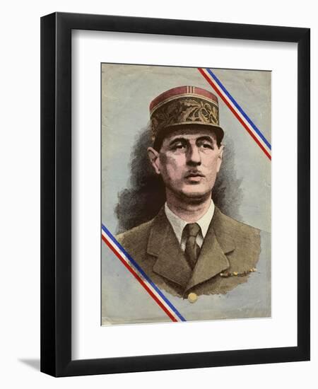 Charles de Gaulle-L. Serre-Framed Photographic Print