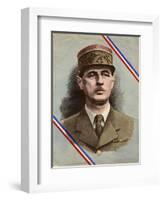 Charles de Gaulle-L. Serre-Framed Photographic Print