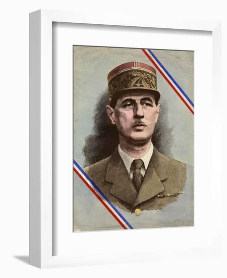 Charles de Gaulle-L. Serre-Framed Photographic Print