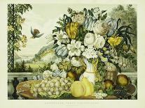 Landscape, Fruit and Flowers, 1862, Publisher, Currier and Ives-Charles Deas-Giclee Print