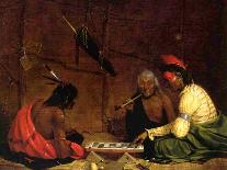 Winnebago Indians Playing Checkers, 1842-Charles Deas-Giclee Print