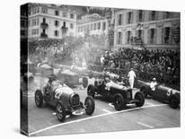 Le depart du Grand Prix de Monaco 1932-Charles Delius-Stretched Canvas