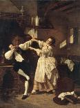 Flirtation in the Kitchen, 1877-Charles Desire Hue-Laminated Giclee Print