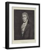 Charles Dibdin (1745-1814), Portrait in the Royal Naval Exhibition-Thomas Phillips-Framed Giclee Print