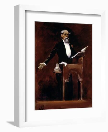 Charles Dickens (1812-70)-James Bacon-Framed Giclee Print