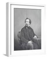 Charles Dickens, 1860-D.j. Pound-Framed Giclee Print