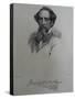 Charles Dickens, after a Photograph by John Watkins, Late 1850S-J. Brown-Stretched Canvas