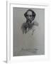 Charles Dickens, after a Photograph by John Watkins, Late 1850S-J. Brown-Framed Giclee Print