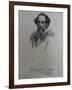 Charles Dickens, after a Photograph by John Watkins, Late 1850S-J. Brown-Framed Giclee Print