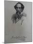 Charles Dickens, after a Photograph by John Watkins, Late 1850S-J. Brown-Mounted Giclee Print
