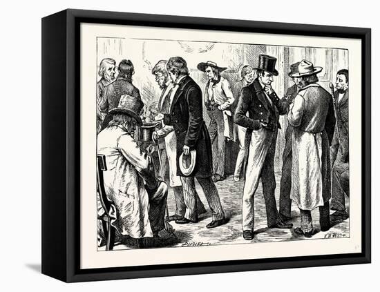 Charles Dickens American Notes 1842 in the White House-null-Framed Stretched Canvas