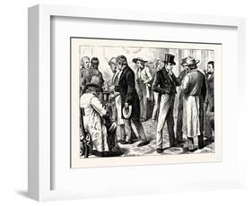 Charles Dickens American Notes 1842 in the White House-null-Framed Giclee Print