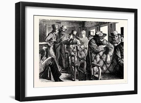 Charles Dickens American Notes 1842 Railway Dialogue-null-Framed Giclee Print