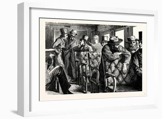 Charles Dickens American Notes 1842 Railway Dialogue-null-Framed Giclee Print