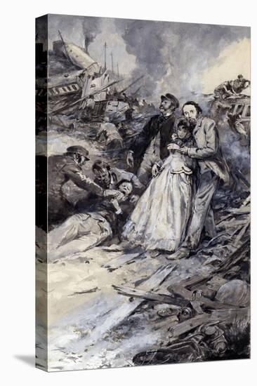 Charles Dickens and the Railway Accident-Neville Dear-Stretched Canvas