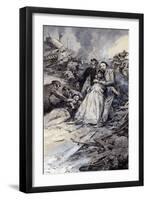 Charles Dickens and the Railway Accident-Neville Dear-Framed Giclee Print