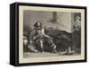 Charles Dickens as Captain Bobadill-Charles Robert Leslie-Framed Stretched Canvas
