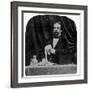 Charles Dickens (B/W Photo)-English Photographer-Framed Giclee Print
