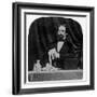 Charles Dickens (B/W Photo)-English Photographer-Framed Giclee Print