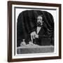 Charles Dickens (B/W Photo)-English Photographer-Framed Giclee Print