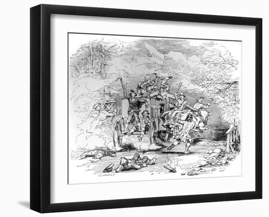 Charles Dickens ' 'Barnaby Rudge'-George Cattermole-Framed Giclee Print