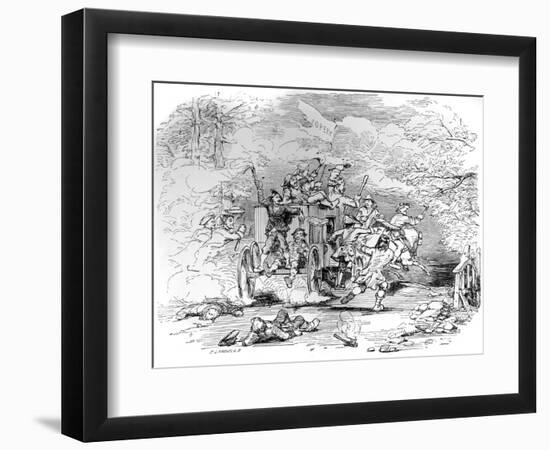 Charles Dickens ' 'Barnaby Rudge'-George Cattermole-Framed Giclee Print