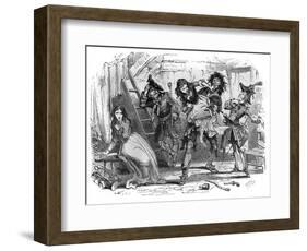 Charles Dickens ' 'Barnaby Rudge'-Hablot Knight Browne-Framed Giclee Print