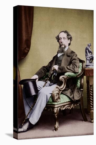 Charles Dickens, C. 1865-null-Stretched Canvas