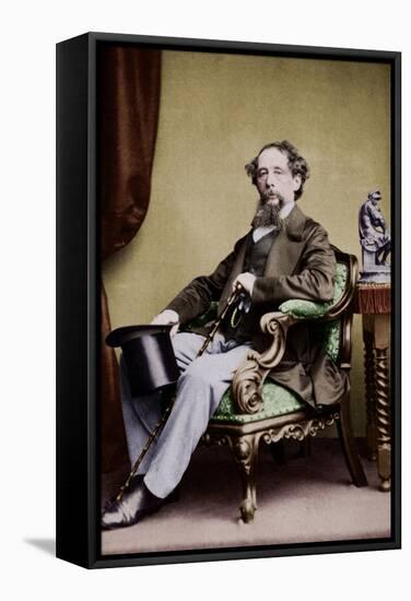 Charles Dickens, C. 1865-null-Framed Stretched Canvas